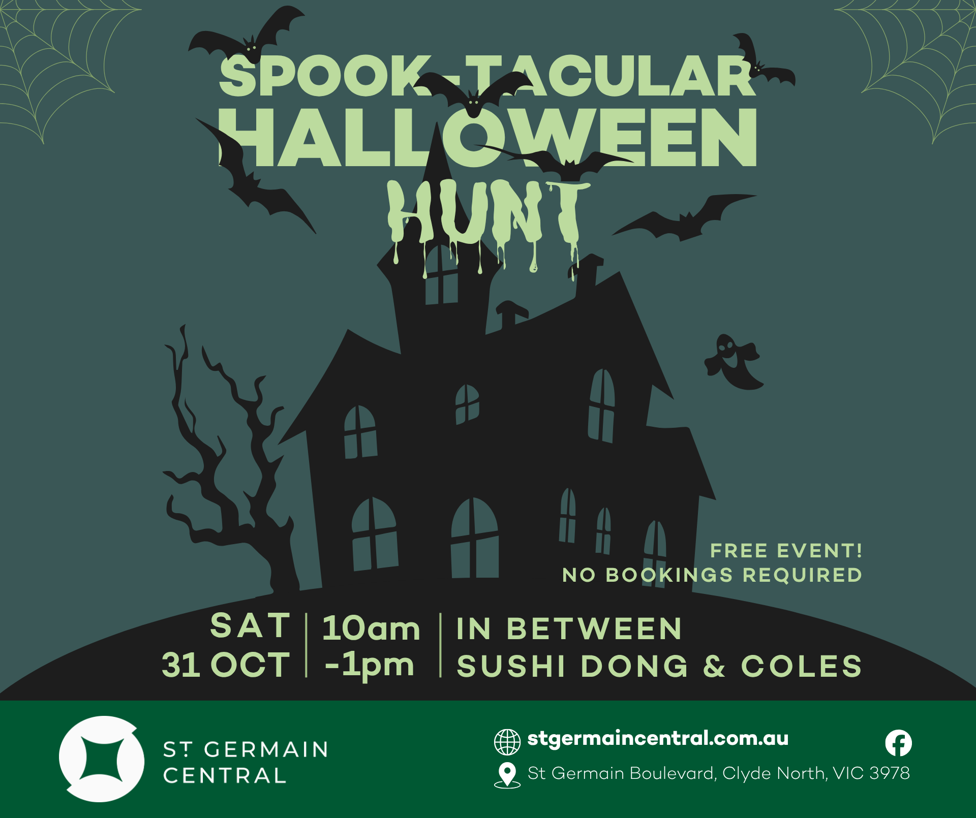St. Germain Central Halloween Hunt Activity announcement image
